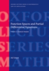 Image for Function Spaces and Partial Differential Equations: Volume 1 - Classical Analysis