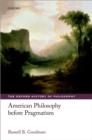 Image for American philosophy before pragmatism