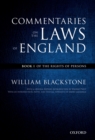 Image for Oxford Edition of Blackstone&#39;s: Commentaries on the Laws of England: Book I: Of the Rights of Persons