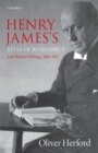 Image for Henry James&#39;s style of retrospect: late personal writings, 1890-1915
