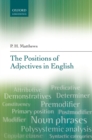 Image for The positions of adjectives in English