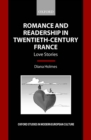 Image for Romance and readership in twentieth century France
