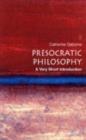 Image for Presocratic philosophy