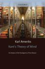 Image for Kant&#39;s Theory of Mind: An Analysis of the Paralogisms of Pure Reason