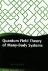 Image for Quantum field theory of many-body systems: from the origin of sound to an origin of light and electrons