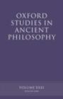 Image for Oxford Studies in Ancient Philosophy.