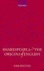 Image for Shakespeare and the origins of English