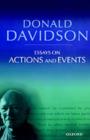 Image for Essays on actions and events