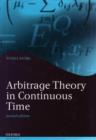 Image for Arbitrage theory in continuous time