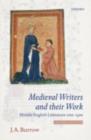 Image for Medieval writers and their work: Middle English literature,1100--1500