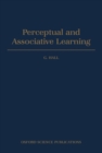 Image for Perceptual and Associative Learning