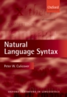 Image for Natural language syntax