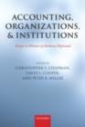 Image for Accounting, organizations, and institutions: essays in honour of Anthony Hopwood