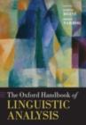 Image for The Oxford Handbook of Linguistic Analysis