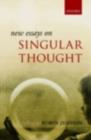 Image for New essays on singular thought