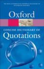 Image for Concise Oxford dictionary of quotations.