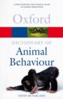 Image for A dictionary of animal behaviour