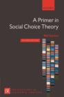 Image for A Primer in Social Choice Theory