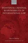 Image for Individual criminal responsibility in international law
