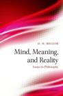 Image for Mind, meaning, and reality: essays in philosophy