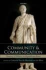 Image for Community and communication: oratory and politics in republican Rome