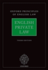 Image for English private law.