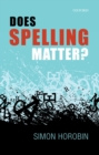 Image for Does spelling matter?
