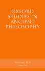 Image for Oxford studies in ancient philosophy. : Volume 42