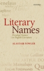 Image for Literary names: personal names in English literature