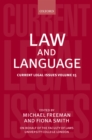 Image for Law and language
