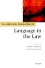 Image for Philosophical foundations of language in the law