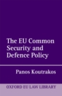 Image for EU Common Security and Defence Policy