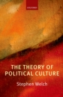 Image for The theory of political culture