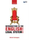 Image for Introduction to the English legal system, 2012-2013