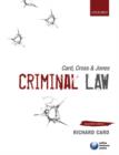 Image for Card, Cross &amp; Jones: Criminal Law