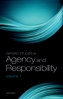 Image for Oxford studies in agency and responsibility. : Volume 1