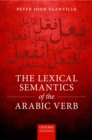 Image for Lexical Semantics of the Arabic Verb