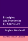Image for Principles and Practice in EU Sports Law