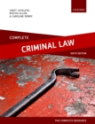 Image for Complete criminal law: text, cases, and materials