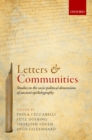 Image for Letters and communities: studies in the socio-political dimensions of ancient epistolography