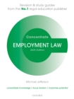 Image for Employment Law Concentrate: Law Revision and Study Guide