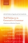 Image for Null Subjects in Generative Grammar: A Synchronic and Diachronic Perspective