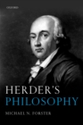 Image for Herder&#39;s Philosophy