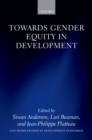 Image for Towards Gender Equity in Development