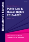 Image for Blackstone&#39;s statutes on public law &amp; human rights 2019-2020