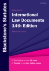 Image for Blackstone&#39;s international law documents