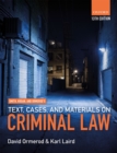 Image for Smith, Hogan and Ormerod&#39;s text, cases, and materials on criminal law