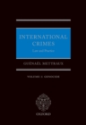 Image for International Crimes: Volume I: Genocide