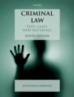 Image for Criminal Law: Text, Cases, and Materials