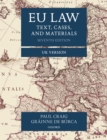 Image for EU law: text, cases, and materials